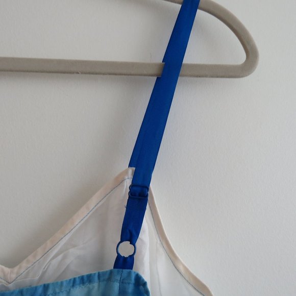 ANTHROPOLOGIE LILKA White Blue Swimming Pool Resort Cotton Dress Cover Up Small - Picture 8 of 13